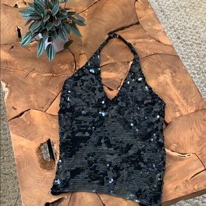 Club Monaco sequence halter top